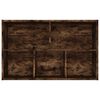 vidaXL Libreria/Credenza Rovere Fumo 50x25x80 cm in Legno Multistrato