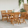 vidaXL Set da Pranzo da Giardino 5 pz in Legno Massello di Teak