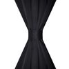 vidaXL Tende Oscuranti Nere 2 pz con Orlo Ribattuto 135 x 245 cm
