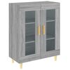 vidaXL Credenza Grigio Sonoma 69,5x34x90 cm in Legno Multistrato