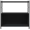 vidaXL Libreria Nera 80x30x78,5 cm in Legno Multistrato e Ferro