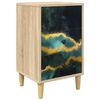 vidaXL Armadio da Notte WIJHE Rovere Sonoma 36 x 33 x 60 cm