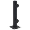 vidaXL Base per Ombrellone per Palo da &Oslash;32/34/38 mm Nero Opaco Acciaio