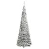 vidaXL Albero di Natale Artificiale Pop-up Neve Fioccata 150 LED 180cm