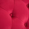 vidaXL Sdraio Rossa in Velluto