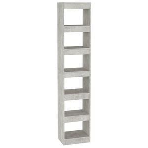 vidaXL Libreria/Divisorio Grigio Cemento 40x30x198 cm