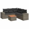 vidaXL Set Divano da Giardino 6 pz con Cuscini Grigio in Polyrattan