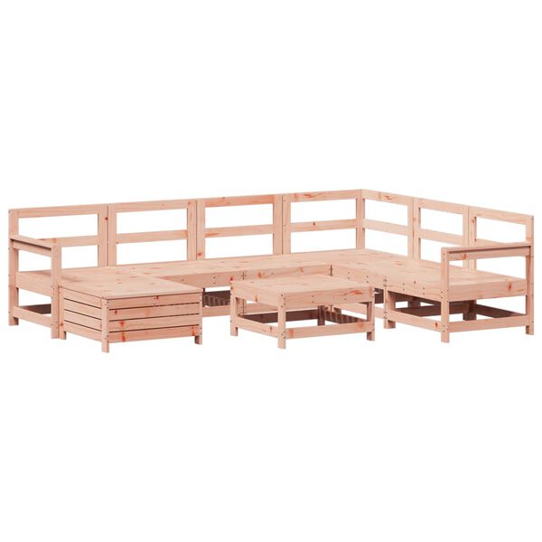 vidaXL Set Divani da Giardino 8 pz in Legno Massello Abete Douglas