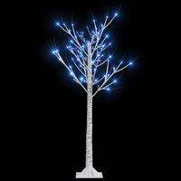 vidaXL Albero Natale 120 LED 1,2 m Salice Blu Interno Esterno