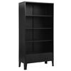 vidaXL Libreria Industriale Nera 90x40x180 cm in Acciaio