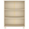 vidaXL Libreria HAMAR ambra 85x35x112 cm in Legno Massello di Pino