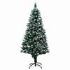 vidaXL Albero di Natale artificiale con 150 LED Verde 150 cm