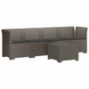 vidaXL Divano da Giardino a 4 Posti con Cuscini in Stile Rattan PP