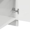 vidaXL Comodino Bianco Lucido 45x34x44,5 cm in Truciolato