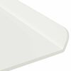 vidaXL Mensola sospesa 2 pcs Bianco 80 x 18 x 2,5 cm Acciaio