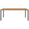 vidaXL Set da Pranzo per Giardino 7 pz in Polyrattan Grigio