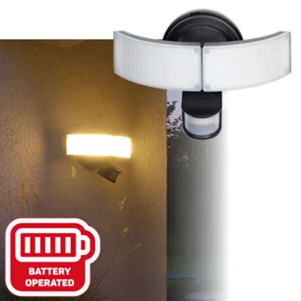 Luxform Luce da Parete a LED a Batteria per Esterni Manaus Bianca Nera