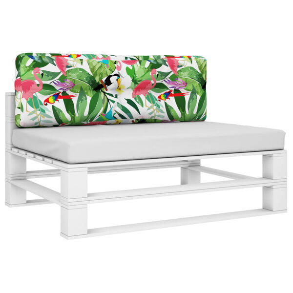 vidaXL Cuscino per Pallet Multicolore 120x40x12 cm Tessuto