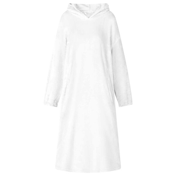 vidaXL Felpa coperta Bianco s Flanella