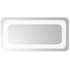 vidaXL Specchio da bagno LED Trasparente 40 x 20 cm vetro temperato