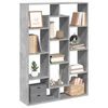 vidaXL Libreria Grigio Cemento 102x29x143 cm in Legno Multistrato