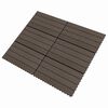 vidaXL Piastrella per Decking 6 pcs Marrone Scuro 60 x 30 cm WPC