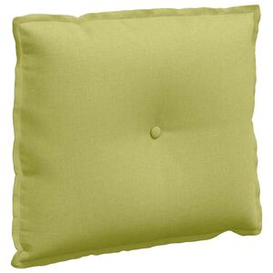 vidaXL Cuscino per Schiena Verde chiaro 60 x 19 x 50 cm Tessuto