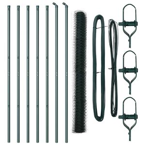 vidaXL Palo della recinzione Verde