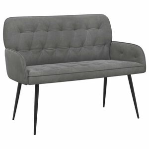 vidaXL Divano a 2 posti con gambe in metallo 2 posto Grigio Scuro