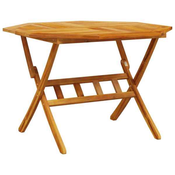 vidaXL Set Pranzo da Giardino Pieghevole 5pz Legno Massello di Acacia