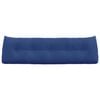 vidaXL Cuscino per Schiena Blu Polizia 160 x 24 x 50 cm Velluto