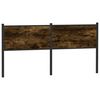 vidaXL Testiera Rovere Fumo 160 cm in Legno Multistrato e Acciaio