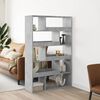 vidaXL Libreria Grigio Cemento 100x33x156,5 cm in Truciolato