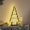 vidaXL Albero di Natale in metallo con supporto Nero 60 cm Acciaio