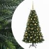 vidaXL Albero di Natale Artificiale con Palline 120 cm 150 LED