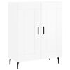 vidaXL Credenza 69,5x34x90 cm in Legno Multistrato Bianco Lucido