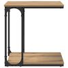 vidaXL Tavolo laterale Rovere artigianale 50 x 35 x 52 cm