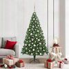vidaXL Albero di Natale artificiale con 300 LED Verde 180 cm