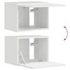 vidaXL Set di Mobiletto da TV a Parete 4 pcs Bianco Lucido