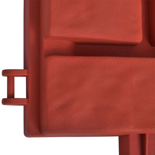 vidaXL Divisorio per Prato con Design a Mattoni 11 pz