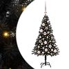 vidaXL Albero di Natale Nero 120 cm PVC
