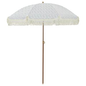 vidaXL Ombrellone da Spiaggia 160 x 160 x 196 cm Poliestere e Acciaio