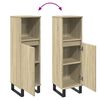 vidaXL Armadietto da Bagno Rovere Sonoma 30x30x100cm Legno Multistrato