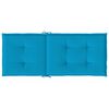 vidaXL Cuscini per Sedie 4 pz Blu 120x50x3 cm in Tessuto