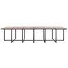 vidaXL Set da Pranzo da Giardino 17 pz con Cuscini in Polyrattan Nero