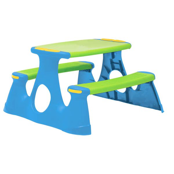 vidaXL Panca da Picnic per Bambini 89,5x84,5x48 cm in Polipropilene