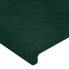 vidaXL Giroletto senza Materasso Verde Scuro 90x200 cm in Velluto