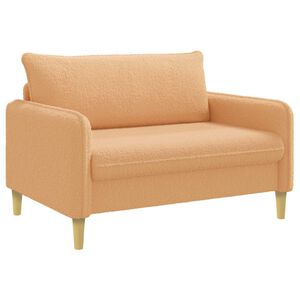 vidaXL Poltrona XXL Beige Boucl&eacute;