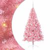 vidaXL Albero di Natale artificiale con luci integrate Rosa 180 cm PVC