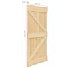 vidaXL Porta Scorrevole con Set Hardware 90x210 cm in Legno di Pino